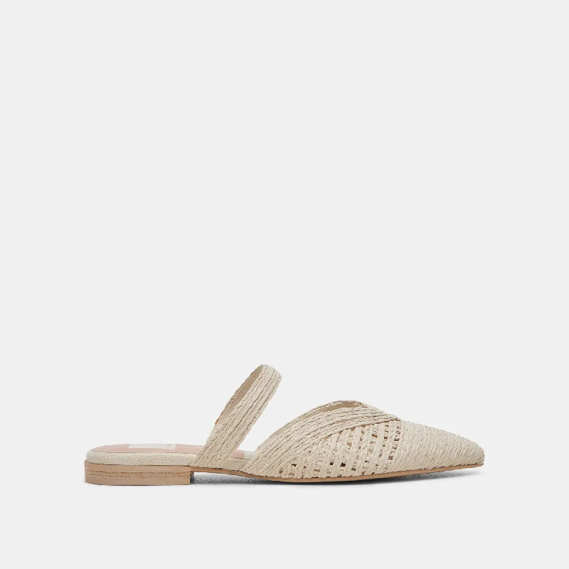 Women's Tassel - Trimmed Loafers with a Low Heel in Olive Green for a Trendy TwistKALINE FLATS IVORY RAFFIA Women's Tassel - Trimmed Loafers with a Low Heel in Olive Green for a Trendy TwistKALINE FLATS IVORY RAFFIA
