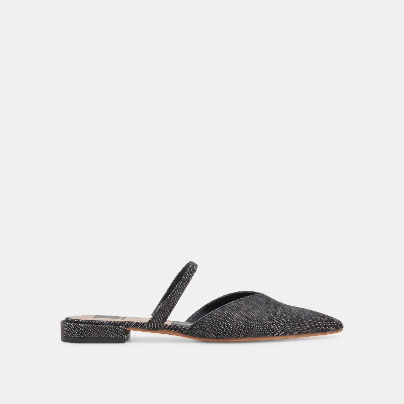 Sustainable Women's Recycled Material Loafers in Gray for Eco - Conscious ShoppersKANIKA FLATS CARBON DENIM Sustainable Women's Recycled Material Loafers in Gray for Eco - Conscious ShoppersKANIKA FLATS CARBON DENIM