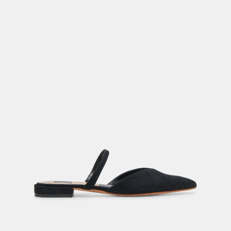 Plus Size Women's Wide - Fit Penny Loafers in Black for All - Day ComfortKANIKA FLATS ONYX SUEDE Plus Size Women's Wide - Fit Penny Loafers in Black for All - Day ComfortKANIKA FLATS ONYX SUEDE