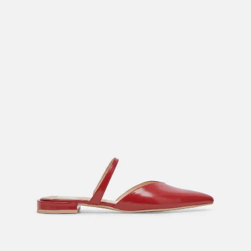 Slip - Resistant Women's Rubber - Sole Loafers in Navy for Wet ConditionsKANIKA FLATS RED CRINKLE PATENT Slip - Resistant Women's Rubber - Sole Loafers in Navy for Wet ConditionsKANIKA FLATS RED CRINKLE PATENT