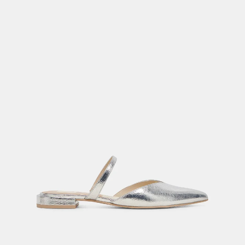 Women's Memory Foam Insole Loafers in Pink for Added ComfortKANIKA FLATS SILVER DISTRESSED LEATHER Women's Memory Foam Insole Loafers in Pink for Added ComfortKANIKA FLATS SILVER DISTRESSED LEATHER