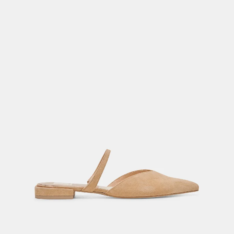 Shock - Absorbing Women's Loafers in Gray for Active LifestylesKANIKA FLATS TAN SUEDE Shock - Absorbing Women's Loafers in Gray for Active LifestylesKANIKA FLATS TAN SUEDE