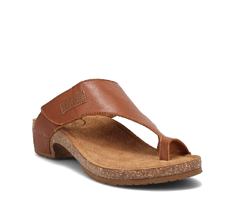 Women's Leather - Strapped Sandals with a Braided Detail in Brown for a Rustic AppealLoop - Brandy Women's Leather - Strapped Sandals with a Braided Detail in Brown for a Rustic AppealLoop - Brandy