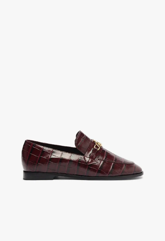 Slip - Resistant Women's Rubber - Sole Loafers in Navy for Wet ConditionsMorgan Flat