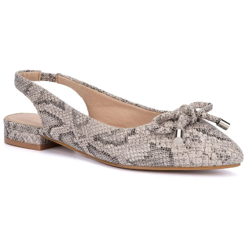 Women's Geometric - Patterned Oxfords in Multicolor for a Fashion - Forward StatementNew York & Company Womens ESME Slingback Pointed toe Flat Shoes Women's Geometric - Patterned Oxfords in Multicolor for a Fashion - Forward StatementNew York & Company Womens ESME Slingback Pointed toe Flat Shoes