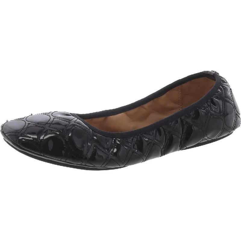 Women's Tassel - Trimmed Oxfords with a Low Heel in Olive Green for a Trendy TwistNYDJ Womens Marie Patent Stretch Ballet Flats
