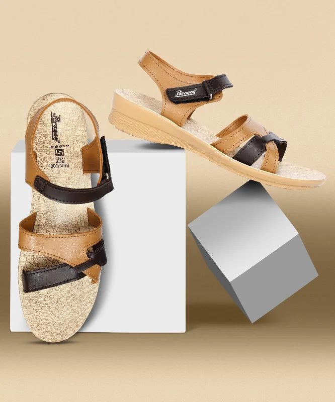 Women's Leather - Strapped Sandals with a Braided Detail in Brown for a Rustic AppealParagon Women's Trendy Wedge Heel Sandals with Cushioned Sole and Sturdy Construction for Everyday Use