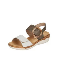 Women's Flat Slide Sandals with a Memory Foam Insole in White for All - Day ComfortJocelyn 53 - Off White/Forest Green Women's Flat Slide Sandals with a Memory Foam Insole in White for All - Day ComfortJocelyn 53 - Off White/Forest Green