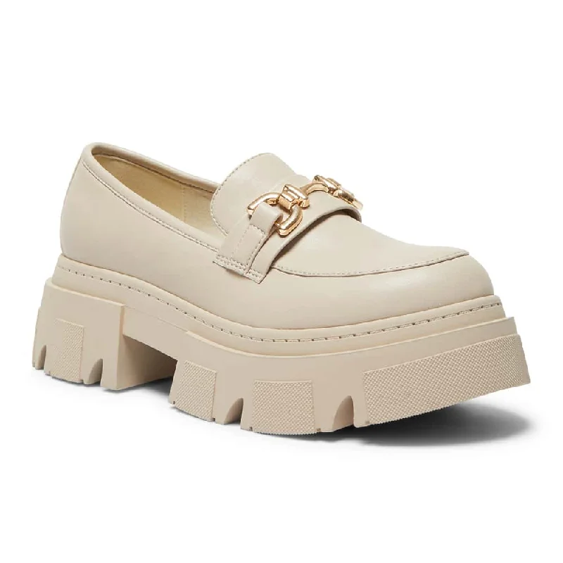 Women's Embroidered Floral Pattern Loafers in Beige for a Spring - Inspired OutfitRampage Loafer in Nude Smooth Women's Embroidered Floral Pattern Loafers in Beige for a Spring - Inspired OutfitRampage Loafer in Nude Smooth