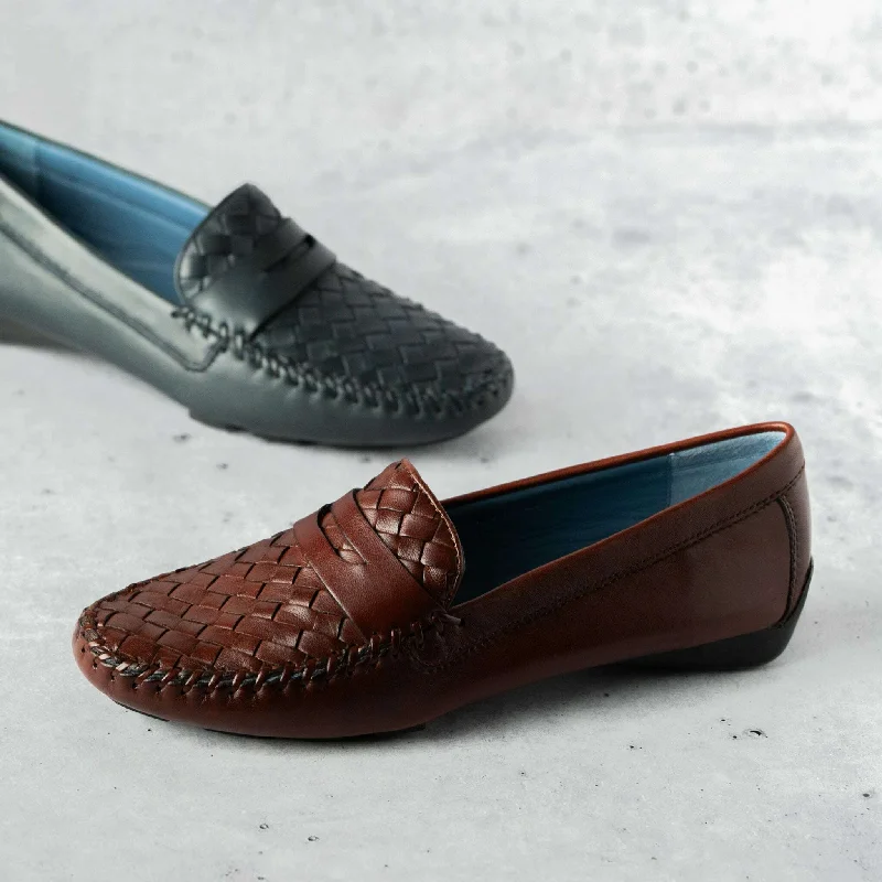 Elastic - Back Women's Loafers in Teal for Easy On - and - OffRobert Zur - Petra