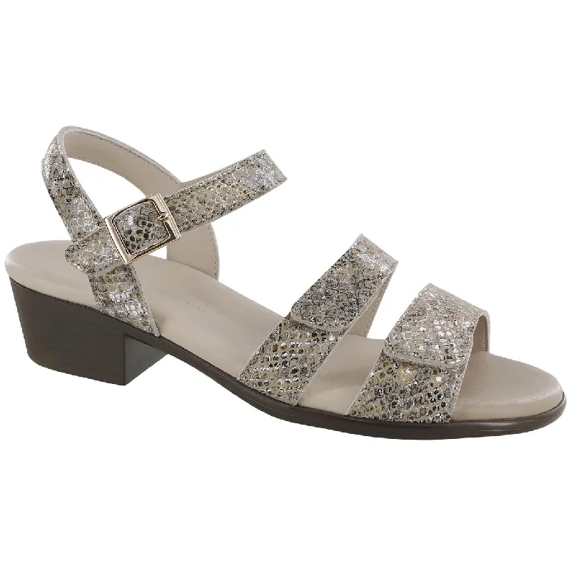 Plus Size Women's Wide - Width Platform Sandals in Black for Added Comfort and HeightSavanna - Multisnake Gold Plus Size Women's Wide - Width Platform Sandals in Black for Added Comfort and HeightSavanna - Multisnake Gold