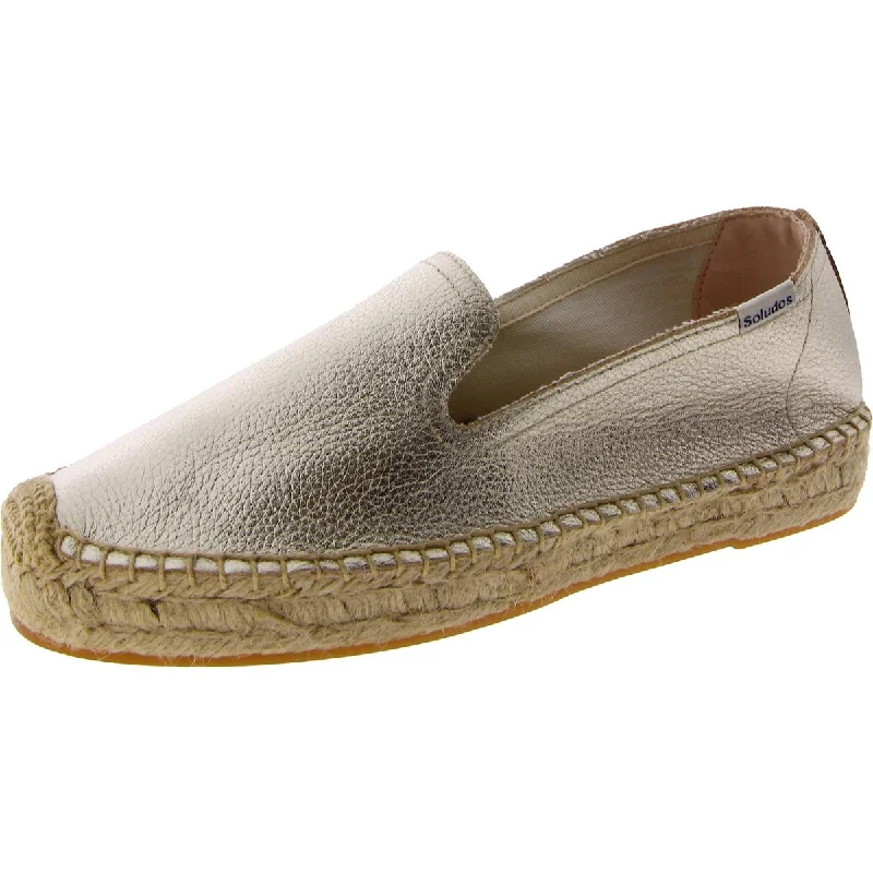 Shock - Absorbing Women's Oxfords in Gray for Active LifestylesSoludos Womens Leather Metallic Loafers Shock - Absorbing Women's Oxfords in Gray for Active LifestylesSoludos Womens Leather Metallic Loafers