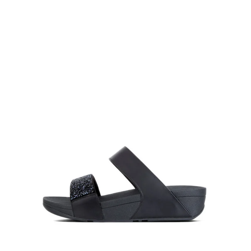 Plus Size Women's Wide - Width Platform Sandals in Black for Added Comfort and HeightSPARKLIE CRYSTAL SLIDE Sandals Plus Size Women's Wide - Width Platform Sandals in Black for Added Comfort and HeightSPARKLIE CRYSTAL SLIDE Sandals