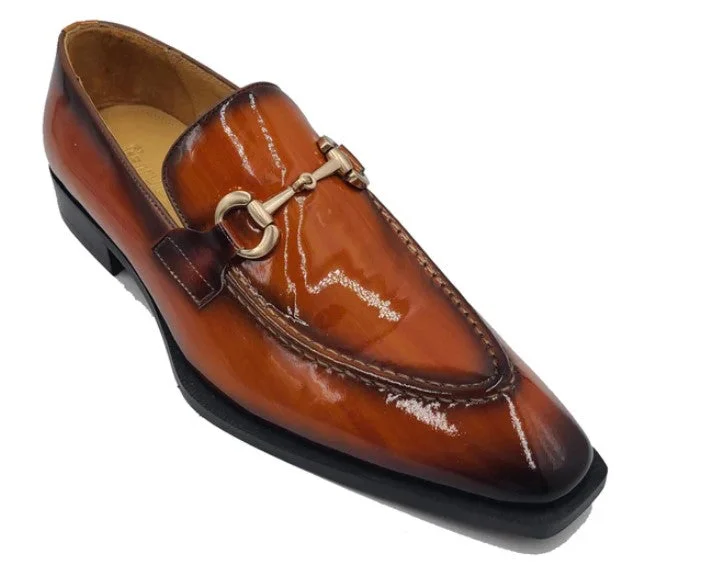 Women's Fur - Lined Loafers in Tan for a Cozy Winter OptionStyle: 303-01P-Cognac