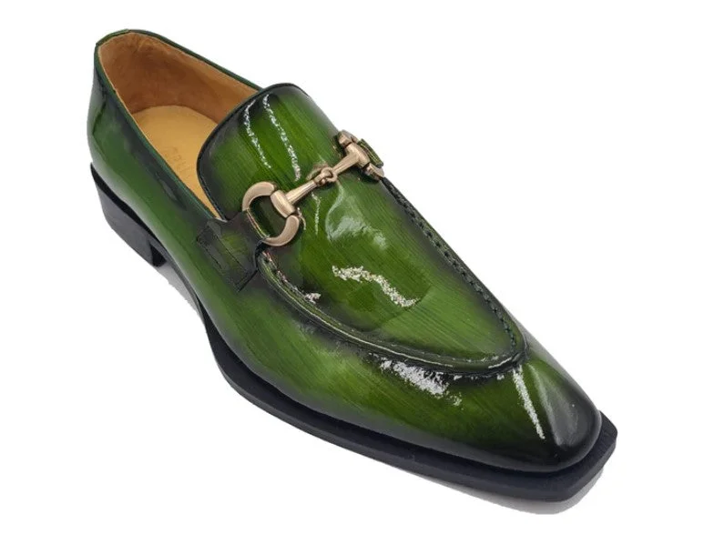 Adjustable Strap Women's Loafers in Tan for a Custom FitStyle: 303-01P-Green