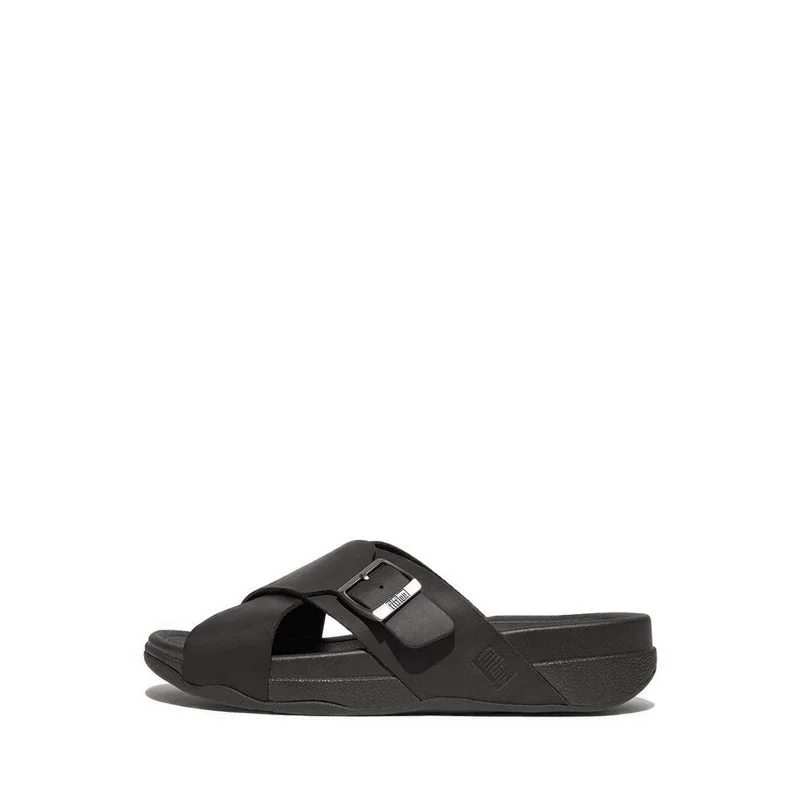Adjustable Strap Women's Sandals with a Padded Heel in Pink for a Custom FitSurfer Buckle Nubuck Cross Slides Adjustable Strap Women's Sandals with a Padded Heel in Pink for a Custom FitSurfer Buckle Nubuck Cross Slides