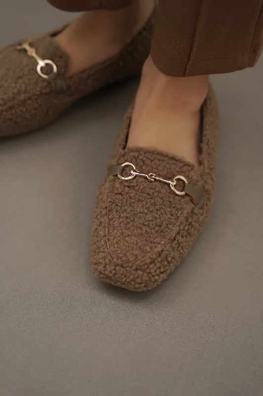 Child - Friendly Women's Loafers in Purple for Moms on the GoTEDDY FUR LOAFERS