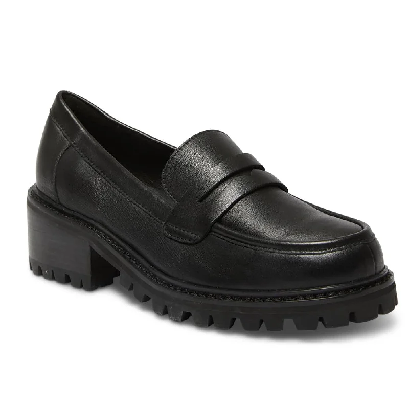 Waterproof Women's Loafers in Black for Rainy DaysToronto Loafer in Black Leather