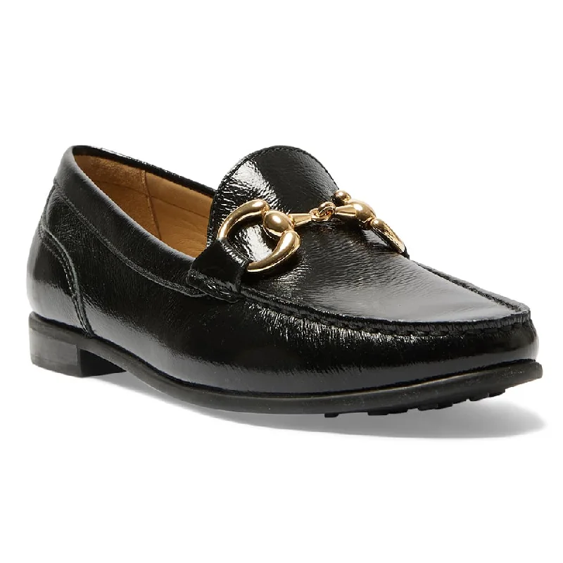 Adjustable Strap Women's Loafers in Tan for a Custom FitTuscany Loafer in Black Patent Adjustable Strap Women's Loafers in Tan for a Custom FitTuscany Loafer in Black Patent