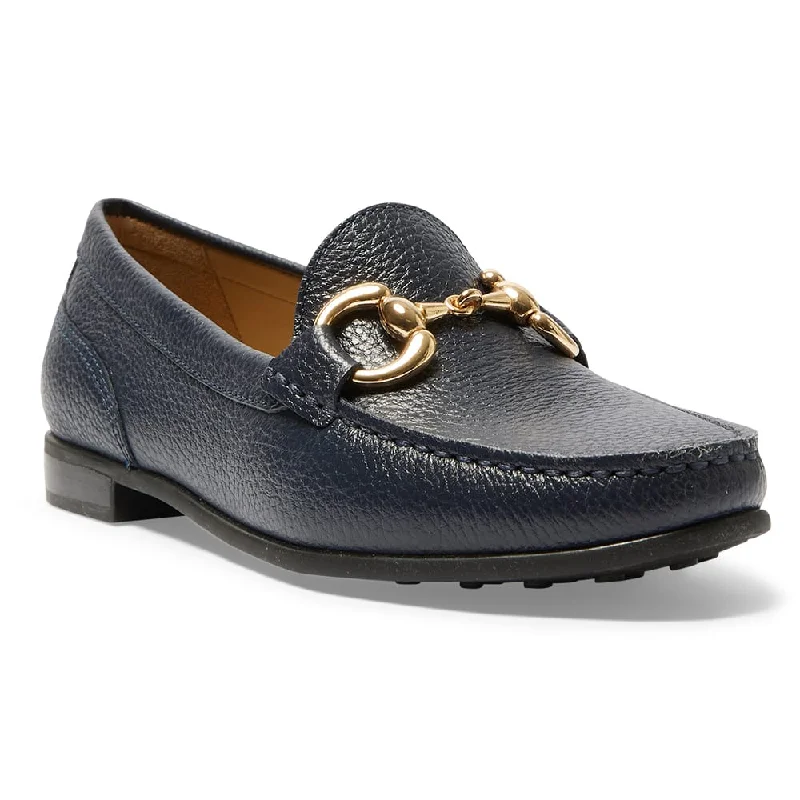 Child - Friendly Women's Loafers in Purple for Moms on the GoTuscany Loafer in Navy Leather Child - Friendly Women's Loafers in Purple for Moms on the GoTuscany Loafer in Navy Leather