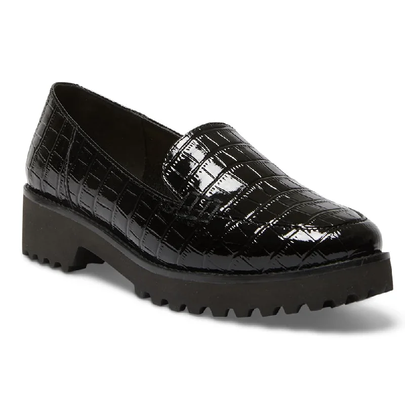 Orthopedic Women's Loafers with Arch Support in Brown for Foot HealthVeanna Loafer in Black Croc Orthopedic Women's Loafers with Arch Support in Brown for Foot HealthVeanna Loafer in Black Croc