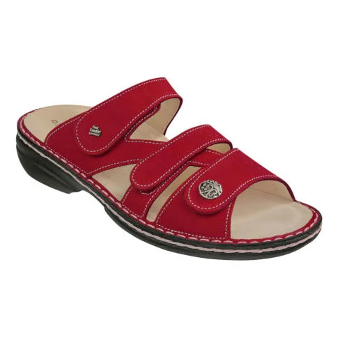 Women's Sandals with a Glitter - Coated Strap in Gold for a Sparkly Summer OutfitVentura - Red Women's Sandals with a Glitter - Coated Strap in Gold for a Sparkly Summer OutfitVentura - Red