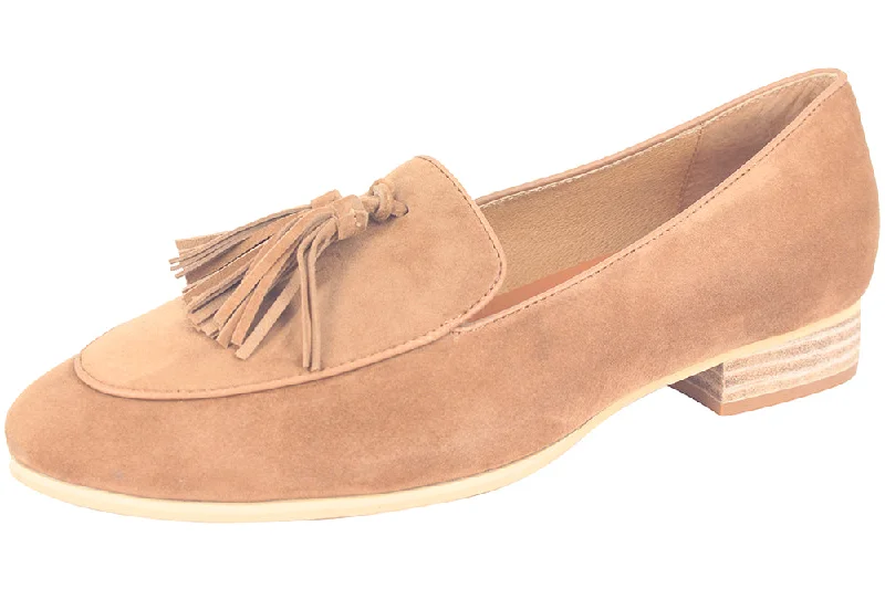 Women's Embroidered Floral Pattern Loafers in Beige for a Spring - Inspired Outfit706 - SUEDE BUTTERSCOTCH Women's Embroidered Floral Pattern Loafers in Beige for a Spring - Inspired Outfit706 - SUEDE BUTTERSCOTCH