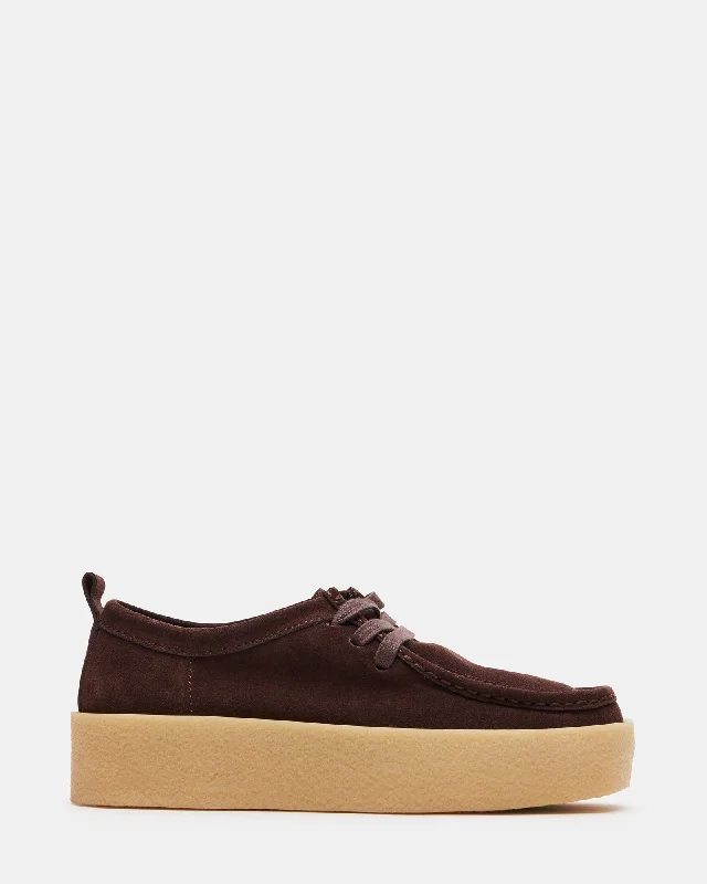 Women's Tassel - Trimmed Loafers with a Low Heel in Olive Green for a Trendy TwistWAYLAND CHOCOLATE BROWN SUEDE Women's Tassel - Trimmed Loafers with a Low Heel in Olive Green for a Trendy TwistWAYLAND CHOCOLATE BROWN SUEDE