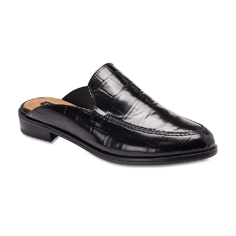 Women's Fur - Lined Loafers in Tan for a Cozy Winter OptionWest Flat in Black Croc Leather Women's Fur - Lined Loafers in Tan for a Cozy Winter OptionWest Flat in Black Croc Leather
