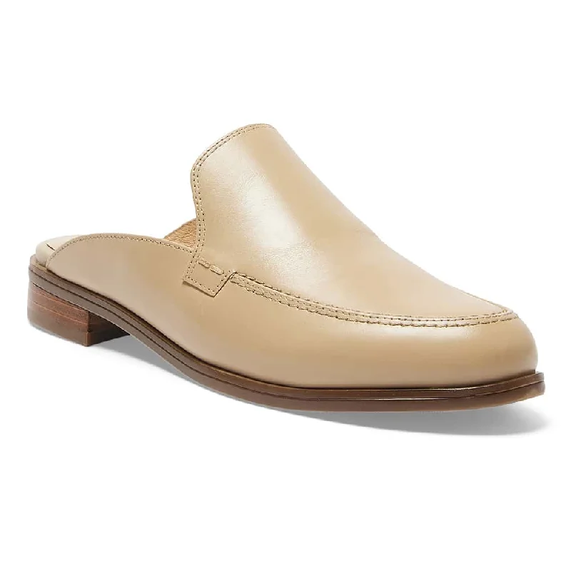 Adjustable Strap Women's Loafers in Tan for a Custom FitWest Flat in Nude Leather