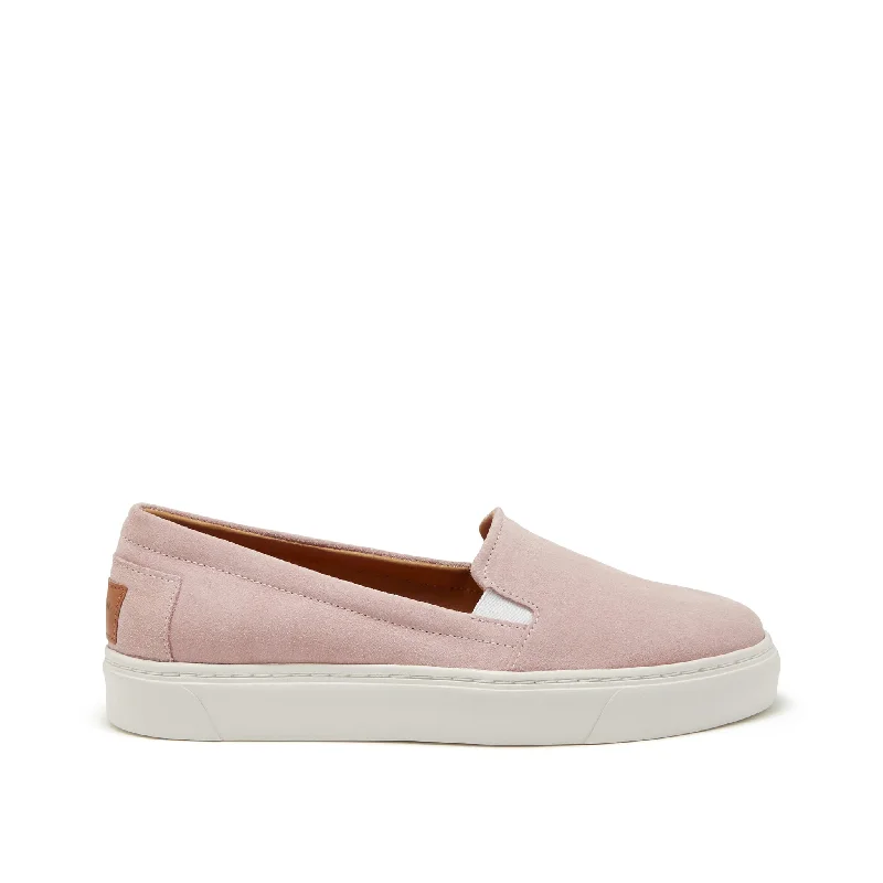 Slip - Resistant Women's Rubber - Sole Loafers in Navy for Wet ConditionsWomen's Slip-On Sneakers, ice pink suede Slip - Resistant Women's Rubber - Sole Loafers in Navy for Wet ConditionsWomen's Slip-On Sneakers, ice pink suede