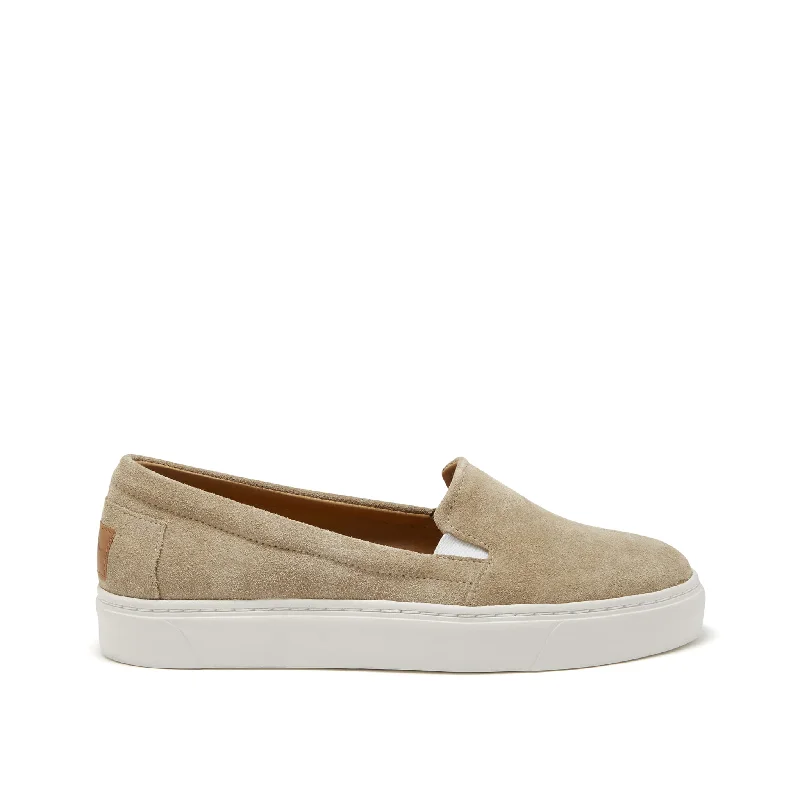 Slip - Resistant Women's Rubber - Sole Loafers in Navy for Wet ConditionsWomen's Slip-On Sneakers, taupe suede Slip - Resistant Women's Rubber - Sole Loafers in Navy for Wet ConditionsWomen's Slip-On Sneakers, taupe suede