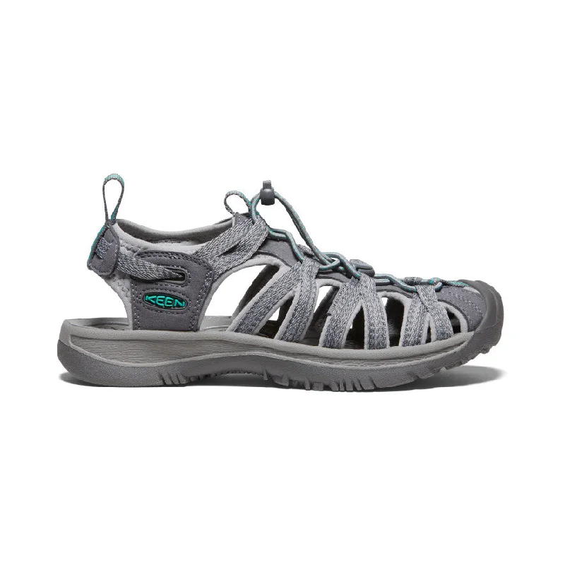 Lightweight Women's Mesh - Paneled Sandals in Yellow for BreathabilityWomen's Whisper | Medium Grey/Peacock Green Lightweight Women's Mesh - Paneled Sandals in Yellow for BreathabilityWomen's Whisper | Medium Grey/Peacock Green