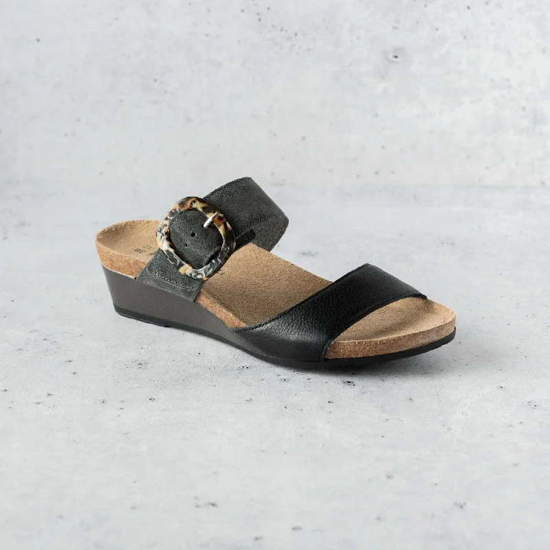 Soft Black Leather/Midnight Suede