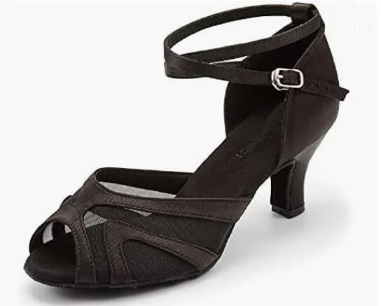 Women's Ankle - Strap Tap Dance Shoes in Purple with Noise - Reducing FeaturesBlack Ballroom Dancing Shoes Latin Salsa Shoes for Women Women's Ankle - Strap Tap Dance Shoes in Purple with Noise - Reducing FeaturesBlack Ballroom Dancing Shoes Latin Salsa Shoes for Women
