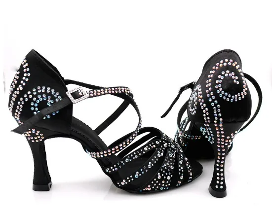 Arch - Support Jazz Dance Shoes in Teal for Preventing FatigueBlack Dance Shoes Rhinestone Salsa Dancing Shoes Arch - Support Jazz Dance Shoes in Teal for Preventing FatigueBlack Dance Shoes Rhinestone Salsa Dancing Shoes