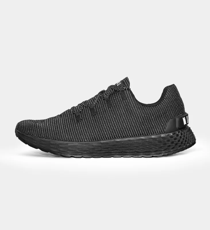 Ankle - Support Women's Running Shoes in Maroon for Added StabilityWomen's Black Reflective Woven Runner Ankle - Support Women's Running Shoes in Maroon for Added StabilityWomen's Black Reflective Woven Runner