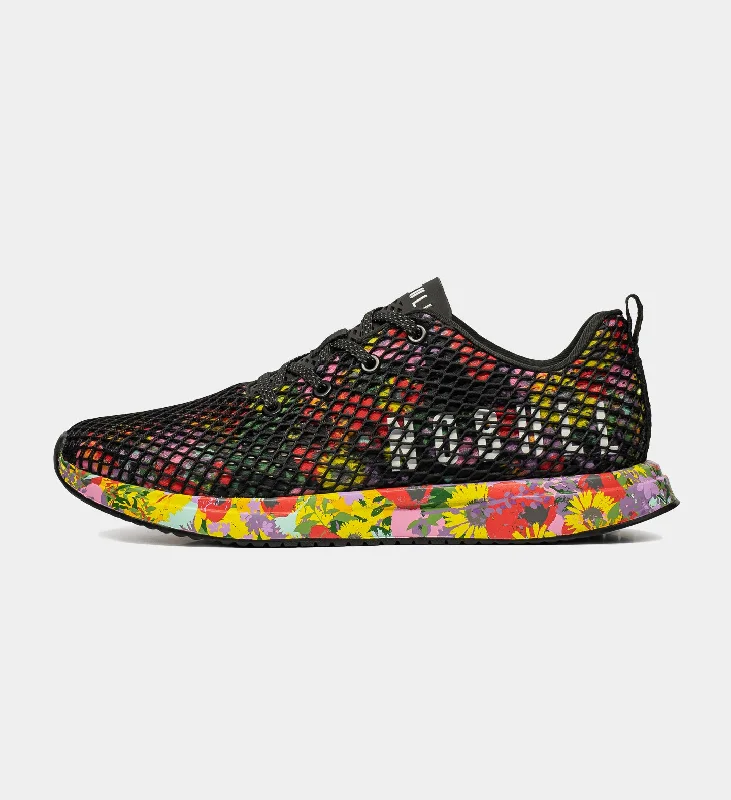 Orthotic - Friendly Women's Running Shoes in Blue for Customized ComfortWomen's Floral Mesh Runner Orthotic - Friendly Women's Running Shoes in Blue for Customized ComfortWomen's Floral Mesh Runner