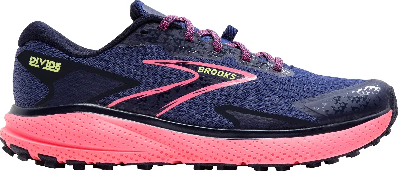Women's Running Shoes with a Shock - Absorbing Midsole in Yellow for a Smooth RideBrooks Divide 5 Womens Trail Running Shoes - Blue Women's Running Shoes with a Shock - Absorbing Midsole in Yellow for a Smooth RideBrooks Divide 5 Womens Trail Running Shoes - Blue