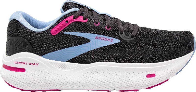 Slip - Resistant Rubber Outsole Women's Running Shoes in Gray for Slippery SurfacesBrooks Ghost Max WIDE FIT Womens Running Shoes - Black Slip - Resistant Rubber Outsole Women's Running Shoes in Gray for Slippery SurfacesBrooks Ghost Max WIDE FIT Womens Running Shoes - Black