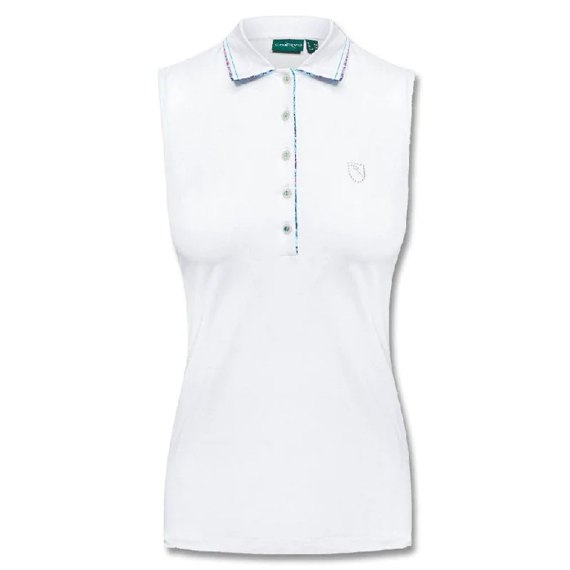 Women's Waterproof Leather Golf Shoes in White for All - Weather PlayChervo Aghene Golf Polo 2021 Women Women's Waterproof Leather Golf Shoes in White for All - Weather PlayChervo Aghene Golf Polo 2021 Women