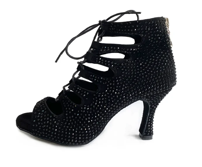Split - Sole Modern Dance Shoes in Beige for Enhanced FlexibilityDance Heels Boots Black Rhinestone Ballroom Dance Boots Split - Sole Modern Dance Shoes in Beige for Enhanced FlexibilityDance Heels Boots Black Rhinestone Ballroom Dance Boots