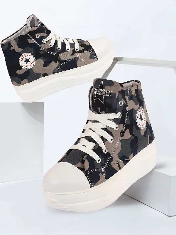 Slip - On Women's Canvas Sneakers in Navy for Easy and Effortless WearWomen Navy Blue High Ankle Top Wedge Heels Camouflage Print Canvas Lace Up Sneakers Shoes Slip - On Women's Canvas Sneakers in Navy for Easy and Effortless WearWomen Navy Blue High Ankle Top Wedge Heels Camouflage Print Canvas Lace Up Sneakers Shoes