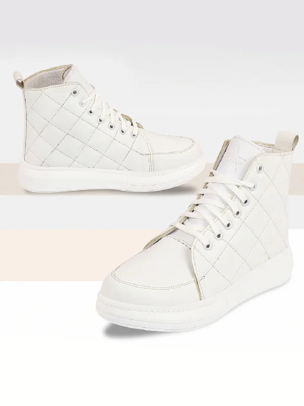 Vegan - Friendly Women's Sneakers Made from Recycled Materials for an Eco - Conscious ChoiceWomen White High Ankle Top Wedge Heels Stitched Design Lace Up Sneakers Shoes Vegan - Friendly Women's Sneakers Made from Recycled Materials for an Eco - Conscious ChoiceWomen White High Ankle Top Wedge Heels Stitched Design Lace Up Sneakers Shoes