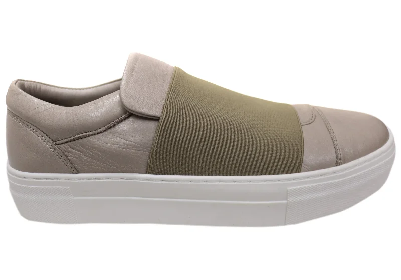 Vegan - Friendly Women's Sneakers Made from Recycled Materials for an Eco - Conscious ChoiceOrizonte Brig Womens Comfortable Slip On Leather Shoes