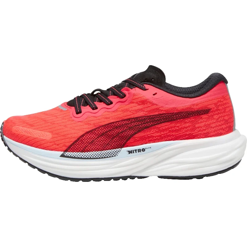Stretchable Fabric Women's Running Shoes in Orange for a Snug and Flexible FitPuma Deviate Nitro 2 Womens Running Shoes - Red Stretchable Fabric Women's Running Shoes in Orange for a Snug and Flexible FitPuma Deviate Nitro 2 Womens Running Shoes - Red