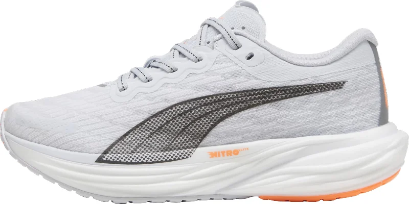 Heel - Cushioned Women's Running Shoes in Purple for Reducing Impact on JointsPuma Deviate Nitro 2 Womens Running Shoes - White Heel - Cushioned Women's Running Shoes in Purple for Reducing Impact on JointsPuma Deviate Nitro 2 Womens Running Shoes - White