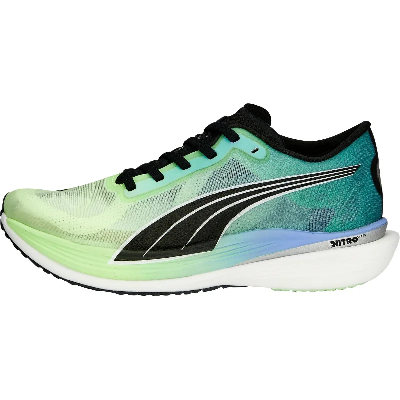 Padded Tongue and Collar Women's Running Shoes in Green for Added ComfortPuma Deviate Nitro Elite 2 Womens Running Shoes - Green Padded Tongue and Collar Women's Running Shoes in Green for Added ComfortPuma Deviate Nitro Elite 2 Womens Running Shoes - Green