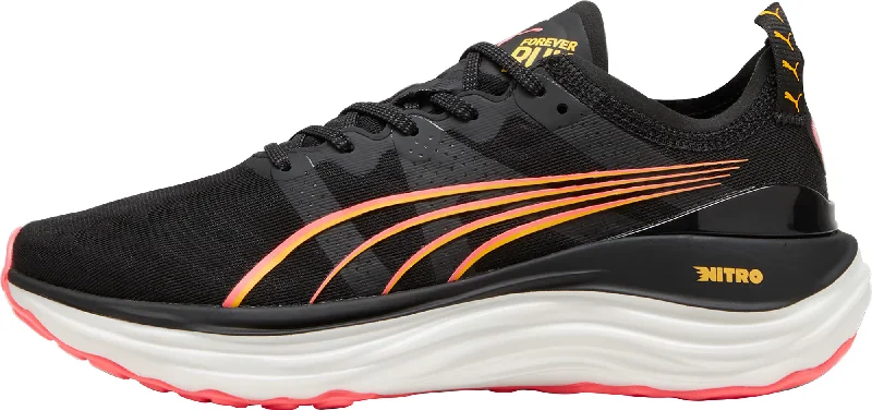 Stretchable Fabric Women's Running Shoes in Orange for a Snug and Flexible FitPuma ForeverRun Nitro Womens Running Shoes - Black Stretchable Fabric Women's Running Shoes in Orange for a Snug and Flexible FitPuma ForeverRun Nitro Womens Running Shoes - Black