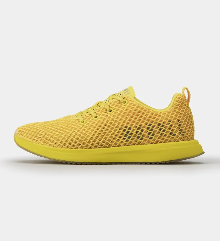 Women's Running Shoes with a Shock - Absorbing Midsole in Yellow for a Smooth RideWomen's Mesh Runner Women's Running Shoes with a Shock - Absorbing Midsole in Yellow for a Smooth RideWomen's Mesh Runner